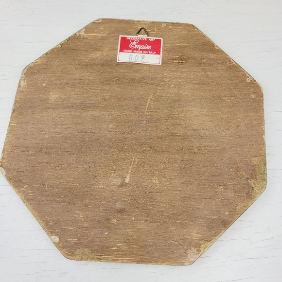 Vintage Italian Wall Art Wood Plaques Florentine Toleware Tole Art Gold Gilt - Picture 13 of 16